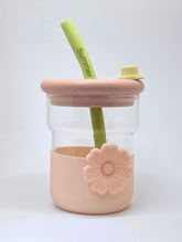 Mini Flower Glass Sipper – Pink 500ml